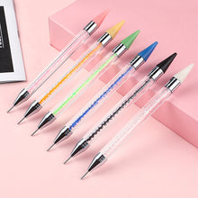 Load image into Gallery viewer, Nail Art Spot Drill Pen Double End Spot Drill Crayon Manicure Draw Paint Pen Nail Spot Drill Tools Manicure Art Tools