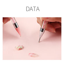 Load image into Gallery viewer, Nail Art Spot Drill Pen Double End Spot Drill Crayon Manicure Draw Paint Pen Nail Spot Drill Tools Manicure Art Tools