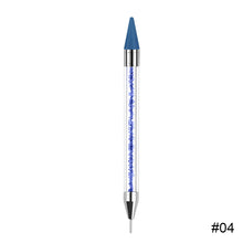 Load image into Gallery viewer, Nail Art Spot Drill Pen Double End Spot Drill Crayon Manicure Draw Paint Pen Nail Spot Drill Tools Manicure Art Tools