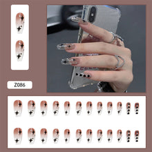 Load image into Gallery viewer, 24pcs/set Manicure Fake Nail Detachable Fake Nail Patch Wearing Nails Nail Stickers Nail Art Accessories