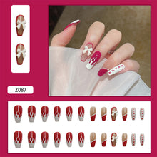 Load image into Gallery viewer, 24pcs/set Manicure Fake Nail Detachable Fake Nail Patch Wearing Nails Nail Stickers Nail Art Accessories