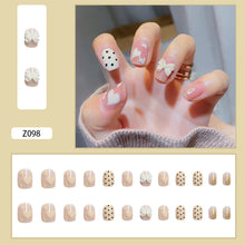 Load image into Gallery viewer, 24pcs/set Manicure Fake Nail Detachable Fake Nail Patch Wearing Nails Nail Stickers Nail Art Accessories