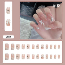 Load image into Gallery viewer, 24pcs/set Manicure Fake Nail Detachable Fake Nail Patch Wearing Nails Nail Stickers Nail Art Accessories