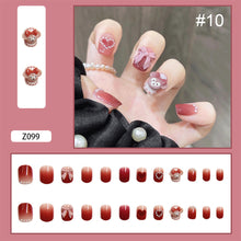 Load image into Gallery viewer, 24pcs/set Manicure Fake Nail Detachable Fake Nail Patch Wearing Nails Nail Stickers Nail Art Accessories
