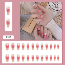 Load image into Gallery viewer, 24pcs/set Manicure Fake Nail Detachable Fake Nail Patch Wearing Nails Nail Stickers Nail Art Accessories