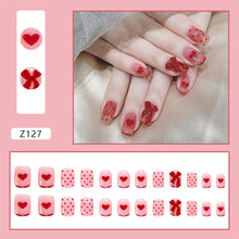 Load image into Gallery viewer, 24pcs/set Manicure Fake Nail Detachable Fake Nail Patch Wearing Nails Nail Stickers Nail Art Accessories