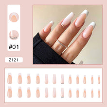 Load image into Gallery viewer, 24pcs/set Manicure Fake Nail Detachable Fake Nail Patch Wearing Nails Nail Stickers Nail Art Accessories