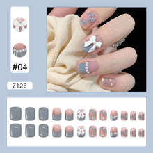 Load image into Gallery viewer, 24pcs/set Manicure Fake Nail Detachable Fake Nail Patch Wearing Nails Nail Stickers Nail Art Accessories