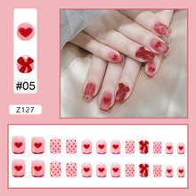 Load image into Gallery viewer, 24pcs/set Manicure Fake Nail Detachable Fake Nail Patch Wearing Nails Nail Stickers Nail Art Accessories