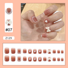 Load image into Gallery viewer, 24pcs/set Manicure Fake Nail Detachable Fake Nail Patch Wearing Nails Nail Stickers Nail Art Accessories