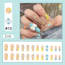 Load image into Gallery viewer, 24pcs/set Manicure Fake Nail Detachable Fake Nail Patch Wearing Nails Nail Stickers Nail Art Accessories