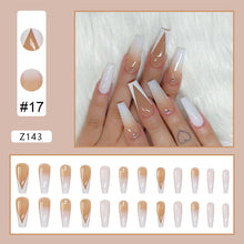 Load image into Gallery viewer, 24pcs/set Manicure Fake Nail Detachable Fake Nail Patch Wearing Nails Nail Stickers Nail Art Accessories