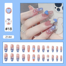 Load image into Gallery viewer, 24pcs/set Manicure Fake Nail Detachable Fake Nail Patch Wearing Nails Nail Stickers Nail Art Accessories