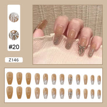 Load image into Gallery viewer, 24pcs/set Manicure Fake Nail Detachable Fake Nail Patch Wearing Nails Nail Stickers Nail Art Accessories