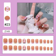 Load image into Gallery viewer, 24pcs/set Manicure Fake Nail Detachable Fake Nail Patch Wearing Nails Nail Stickers Nail Art Accessories