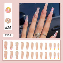 Load image into Gallery viewer, 24pcs/set Manicure Fake Nail Detachable Fake Nail Patch Wearing Nails Nail Stickers Nail Art Accessories