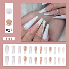 Load image into Gallery viewer, 24pcs/set Manicure Fake Nail Detachable Fake Nail Patch Wearing Nails Nail Stickers Nail Art Accessories