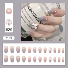 Load image into Gallery viewer, 24pcs/set Manicure Fake Nail Detachable Fake Nail Patch Wearing Nails Nail Stickers Nail Art Accessories