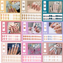 Load image into Gallery viewer, 24pcs/set Manicure Fake Nail Detachable Fake Nail Patch Wearing Nails Nail Stickers Nail Art Accessories