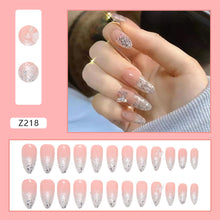 Load image into Gallery viewer, 24pcs/set Manicure Fake Nail Detachable Fake Nail Patch Wearing Nails Nail Stickers Nail Art Accessories
