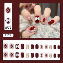 Load image into Gallery viewer, 24pcs/set Manicure Fake Nail Detachable Fake Nail Patch Wearing Nails Nail Stickers Nail Art Accessories