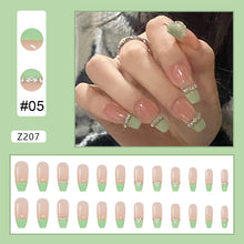 Load image into Gallery viewer, 24pcs/set Manicure Fake Nail Detachable Fake Nail Patch Wearing Nails Nail Stickers Nail Art Accessories