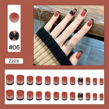 Load image into Gallery viewer, 24pcs/set Manicure Fake Nail Detachable Fake Nail Patch Wearing Nails Nail Stickers Nail Art Accessories