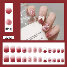 Load image into Gallery viewer, 24pcs/set Manicure Fake Nail Detachable Fake Nail Patch Wearing Nails Nail Stickers Nail Art Accessories