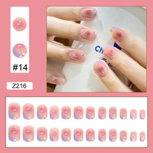Load image into Gallery viewer, 24pcs/set Manicure Fake Nail Detachable Fake Nail Patch Wearing Nails Nail Stickers Nail Art Accessories
