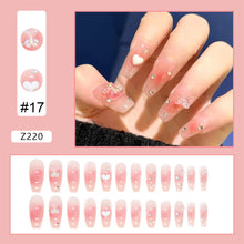 Load image into Gallery viewer, 24pcs/set Manicure Fake Nail Detachable Fake Nail Patch Wearing Nails Nail Stickers Nail Art Accessories