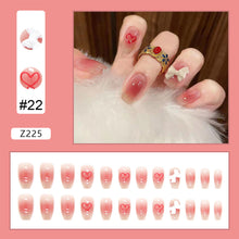 Load image into Gallery viewer, 24pcs/set Manicure Fake Nail Detachable Fake Nail Patch Wearing Nails Nail Stickers Nail Art Accessories