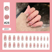 Load image into Gallery viewer, 24pcs/set Manicure Fake Nail Detachable Fake Nail Patch Wearing Nails Nail Stickers Nail Art Accessories