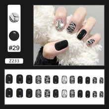 Load image into Gallery viewer, 24pcs/set Manicure Fake Nail Detachable Fake Nail Patch Wearing Nails Nail Stickers Nail Art Accessories