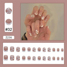 Load image into Gallery viewer, 24pcs/set Manicure Fake Nail Detachable Fake Nail Patch Wearing Nails Nail Stickers Nail Art Accessories