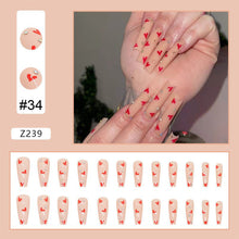 Load image into Gallery viewer, 24pcs/set Manicure Fake Nail Detachable Fake Nail Patch Wearing Nails Nail Stickers Nail Art Accessories