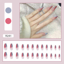 Load image into Gallery viewer, 24pcs/set Nail Stickers Nail Pieces Removable Fake Nails Extensions Artificial Nail Art Accessories
