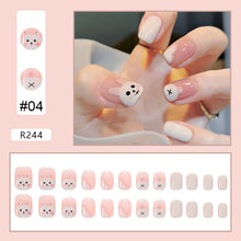 Load image into Gallery viewer, 24pcs/set Nail Stickers Nail Pieces Removable Fake Nails Extensions Artificial Nail Art Accessories