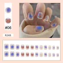 Load image into Gallery viewer, 24pcs/set Nail Stickers Nail Pieces Removable Fake Nails Extensions Artificial Nail Art Accessories