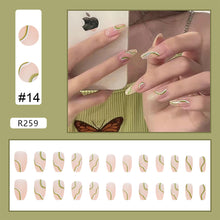 Load image into Gallery viewer, 24pcs/set Nail Stickers Nail Pieces Removable Fake Nails Extensions Artificial Nail Art Accessories