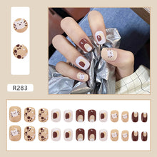 Load image into Gallery viewer, 24pcs/set Nail Stickers Nail Patch Removable Fake Nails Extensions Artificial Nail Art Accessories