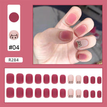 Load image into Gallery viewer, 24pcs/set Nail Stickers Nail Patch Removable Fake Nails Extensions Artificial Nail Art Accessories