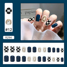 Load image into Gallery viewer, 24pcs/set Nail Stickers Nail Patch Removable Fake Nails Extensions Artificial Nail Art Accessories