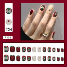 Load image into Gallery viewer, 24pcs/set Nail Stickers Nail Patch Removable Fake Nails Extensions Artificial Nail Art Accessories