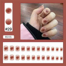 Load image into Gallery viewer, 24pcs/set Nail Stickers Nail Patch Removable Fake Nails Extensions Artificial Nail Art Accessories