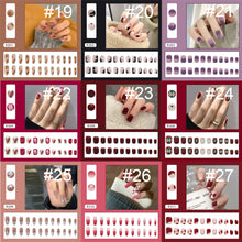 Load image into Gallery viewer, 24pcs/set Nail Stickers Nail Patch Removable Fake Nails Extensions Artificial Nail Art Accessories