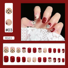 Load image into Gallery viewer, 24pcs/set Various Nail Pieces Nail Patch Removable Fake Nails Extensions Artificial Nail Art Accessories