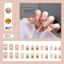 Load image into Gallery viewer, 24pcs/set Various Nail Pieces Nail Patch Removable Fake Nails Extensions Artificial Nail Art Accessories
