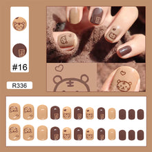 Load image into Gallery viewer, 24pcs/set Various Nail Pieces Nail Patch Removable Fake Nails Extensions Artificial Nail Art Accessories