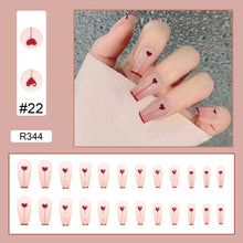 Load image into Gallery viewer, 24pcs/set Various Nail Pieces Nail Patch Removable Fake Nails Extensions Artificial Nail Art Accessories