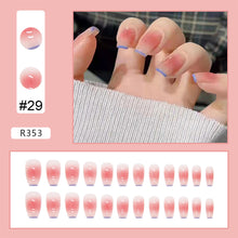 Load image into Gallery viewer, 24pcs/set Various Nail Pieces Nail Patch Removable Fake Nails Extensions Artificial Nail Art Accessories